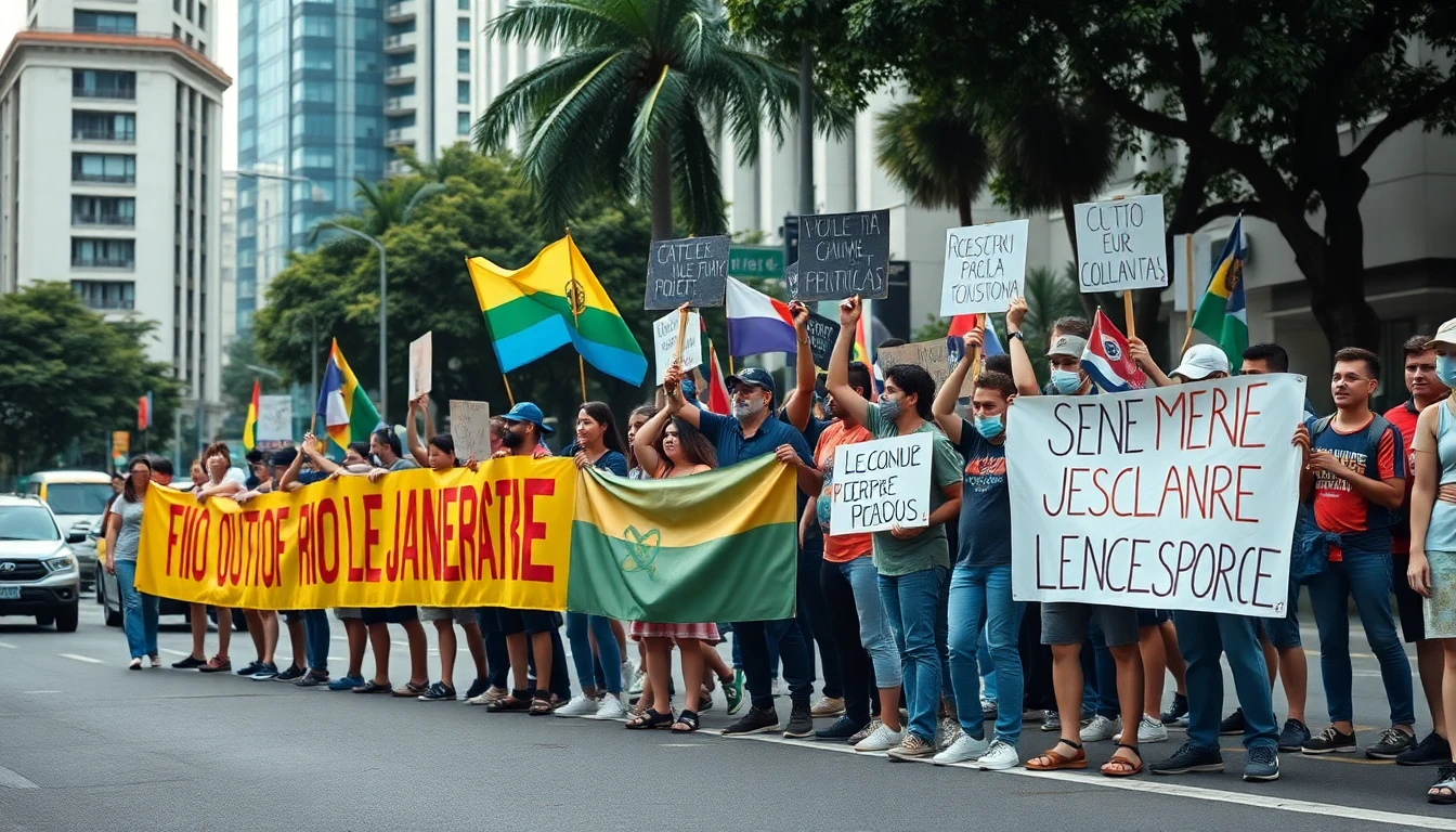 Manifestações contra ação da polícia bloqueiam vias do Rio